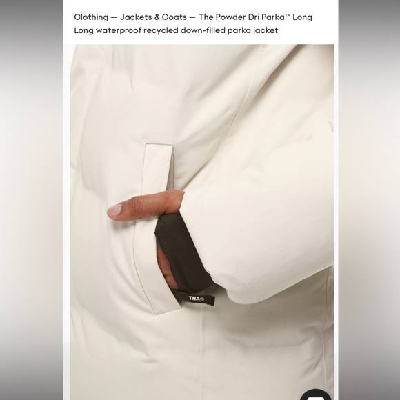 Aritzia TNA The dri parka long medium size in white - Picture 2 of 15